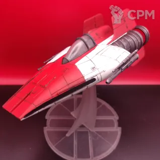 Описание картинки Star Wars — A-Wing / истребитель Rebel Alliance / полный покрас / SLA от Жидкий Пират по цене 6 490руб | Свободный Рынок Миниатюр - СРМ