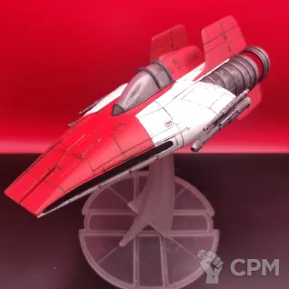 Описание картинки Star Wars — A-Wing / истребитель Rebel Alliance / полный покрас / SLA от Жидкий Пират по цене 6 490руб | Свободный Рынок Миниатюр - СРМ