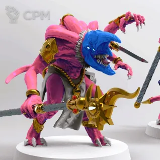 Описание картинки Fluxmaster, Herald of Tzeentch on Disc от Магазин Альфария по цене 350руб | Свободный Рынок Миниатюр - СРМ