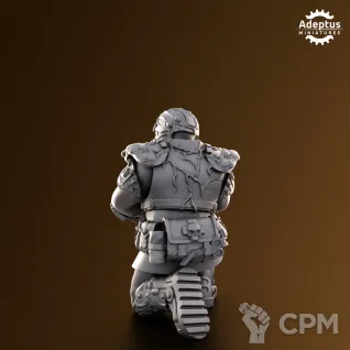 Описание картинки Command squad Sporeblight Regiment от Zakat-3D по цене 320руб | Свободный Рынок Миниатюр - СРМ
