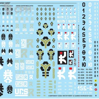 Описание картинки Leagues of Votann Transfer Sheet от aldger по цене 150руб | Свободный Рынок Миниатюр - СРМ