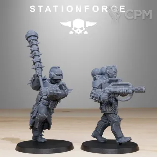 Описание картинки + Corrupted Guard Infantry Builder Kit + от WastelandMiniatures по цене 1 540руб | Свободный Рынок Миниатюр - СРМ