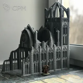 Описание картинки Готический храм от 3D Wargaming по цене 6 000руб | Свободный Рынок Миниатюр - СРМ