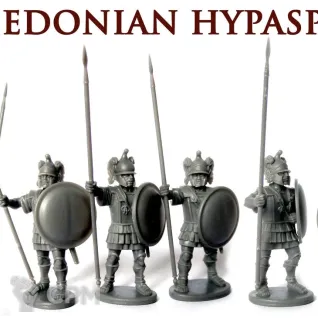 Описание картинки Macedonian Hypaspists от Base 28 по цене 2 625руб | Свободный Рынок Миниатюр - СРМ