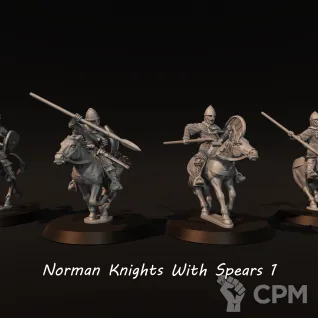 Описание картинки Norman Knights от Manufactorum76 по цене 2 000руб | Свободный Рынок Миниатюр - СРМ