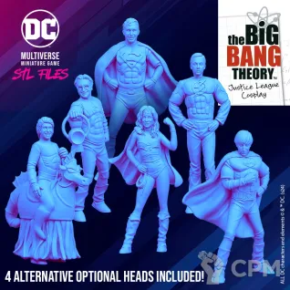 Описание картинки The Big Bang Theory - Justice League - Batman Miniature Game от Критикал Принт по цене 790руб | Свободный Рынок Миниатюр - СРМ