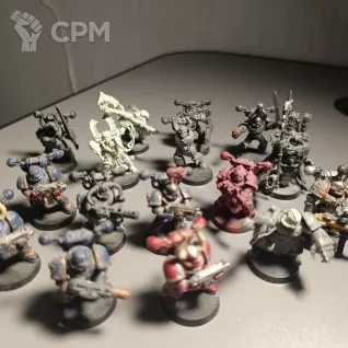 Описание картинки Chaos Space Marines от Erebus по цене 4 000руб | Свободный Рынок Миниатюр - СРМ