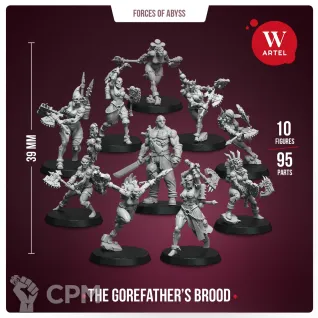 Описание картинки Комплект миниатюр The Gorefather’s Brood от Артель W по цене 4 100руб | Свободный Рынок Миниатюр - СРМ