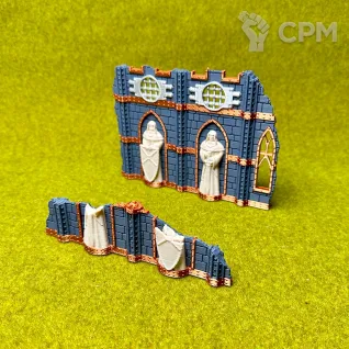Описание картинки Террейн Battle Nun set Руины средние 1 от Миниатюры и фигурки по цене 500руб | Свободный Рынок Миниатюр - СРМ