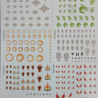 Описание картинки Chaos Space Marine Transfer Sheet Decals от Black Legion Hall по цене 165руб | Свободный Рынок Миниатюр - СРМ