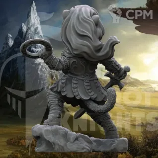Описание картинки Зена | Коллекционная фигурка 70 мм от Blood Carrot Knights по цене 1 350руб | Свободный Рынок Миниатюр - СРМ