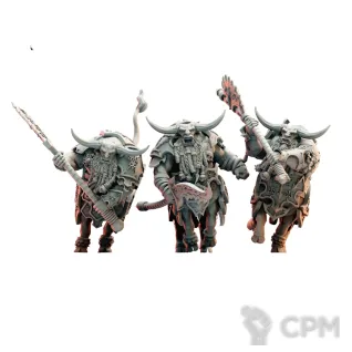Описание картинки Chaos dwarfs - Taurukh Annointed (x3) от 3Д печать миниатюр по цене 2 777руб | Свободный Рынок Миниатюр - СРМ
