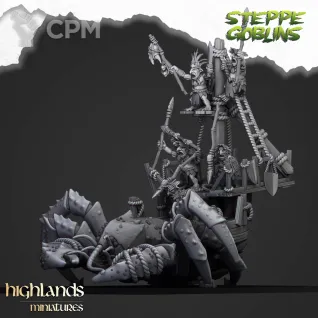 Описание картинки Mounted Coast Goblins on Giant Crab от 3DPrintClub по цене 3 500руб | Свободный Рынок Миниатюр - СРМ