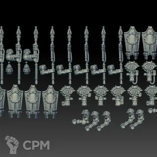 Описание картинки Secutarii Hoplites Upgrade Set (Scan) от AxeL's Forge по цене 475руб | Свободный Рынок Миниатюр - СРМ