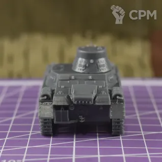 Описание картинки Немецкий легкий танк Panzer l А с 20мм пушкой Бреда / масштаб 1:56/ 28мм от DModels по цене 400руб | Свободный Рынок Миниатюр - СРМ
