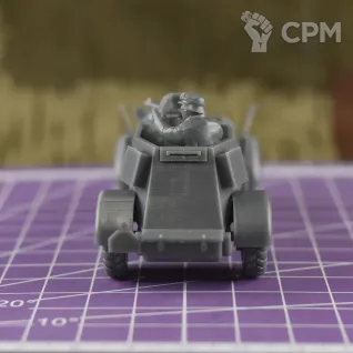 Описание картинки Немецкий бронеавтомобиль Kfz.13 с экипажем / масштаб 1:56 / 28мм от DModels по цене 400руб | Свободный Рынок Миниатюр - СРМ
