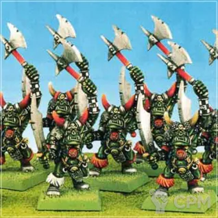 Описание картинки Black Orc regiment classic х10 от OldHammer Мастерская по цене 1 000руб | Свободный Рынок Миниатюр - СРМ