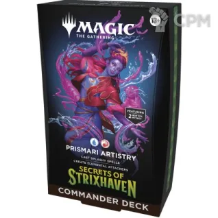Описание картинки Колода Commander MTG Secrets of Strixhaven Prismari Artistry на английском языке от Дауран по цене 5 500руб | Свободный Рынок Миниатюр - СРМ