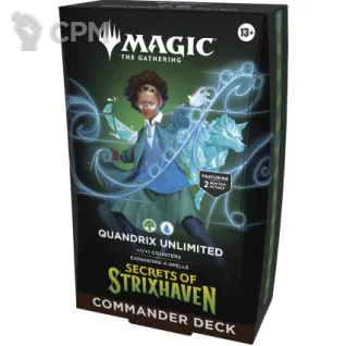 Описание картинки Колода Commander MTG Secrets of Strixhaven Quandrix Unlimited на английском языке от Дауран по цене 5 000руб | Свободный Рынок Миниатюр - СРМ