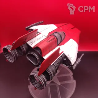 Описание картинки Star Wars — A-Wing / истребитель Rebel Alliance / полный покрас / SLA от Жидкий Пират по цене 6 490руб | Свободный Рынок Миниатюр - СРМ