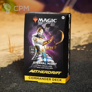 Описание картинки Колоды Commander MTG Aetherdrift Eternal Might на английском языке от Дауран по цене 6 000руб | Свободный Рынок Миниатюр - СРМ