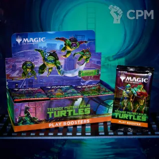 Описание картинки Дисплей play бустеров выпуска MTG Teenage Mutant Ninja Turtles на английском языке от Дауран по цене 16 000руб | Свободный Рынок Миниатюр - СРМ