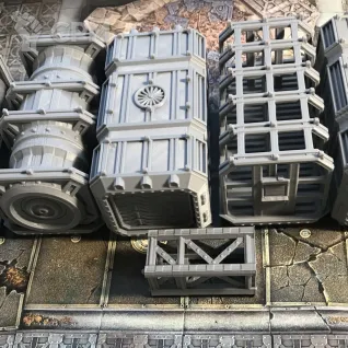 Описание картинки Альтернативные грузовые контейнеры от 3D Wargaming по цене 2 210руб | Свободный Рынок Миниатюр - СРМ