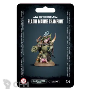 Описание картинки Plague Marine Champion от MiniaturesFAN по цене 4 400руб | Свободный Рынок Миниатюр - СРМ