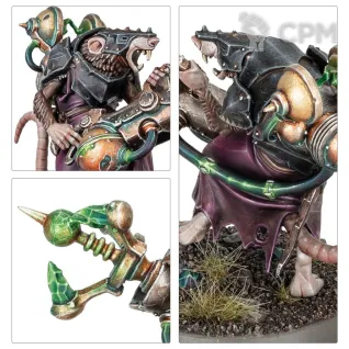 Описание картинки Набор миниатюр Warhammer Age of Sigmar Skaven Warlock Galvaneer от Дауран по цене 3 200руб | Свободный Рынок Миниатюр - СРМ