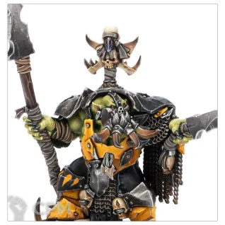 Описание картинки Набор миниатюр Warhammer Age of Sigmar Orrukk Warclans Ardboy Big Boss от Дауран по цене 3 500руб | Свободный Рынок Миниатюр - СРМ