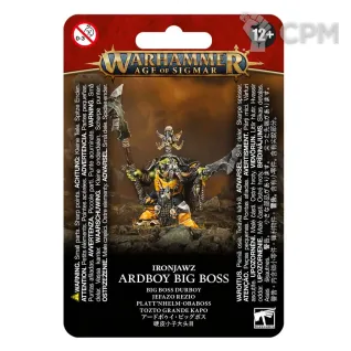 Описание картинки Набор миниатюр Warhammer Age of Sigmar Orrukk Warclans Ardboy Big Boss от Дауран по цене 3 500руб | Свободный Рынок Миниатюр - СРМ