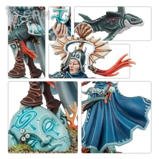 Описание картинки Набор миниатюр Warhammer Age of Sigmar Idoneth Deepkin Isharann Tidecaster от Дауран по цене 3 000руб | Свободный Рынок Миниатюр - СРМ