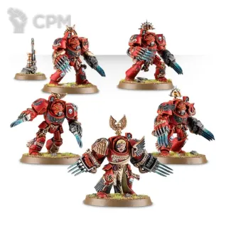 Описание картинки Blood Angels Terminator Assault Squad от Dark Heresy по цене 1 733руб | Свободный Рынок Миниатюр - СРМ
