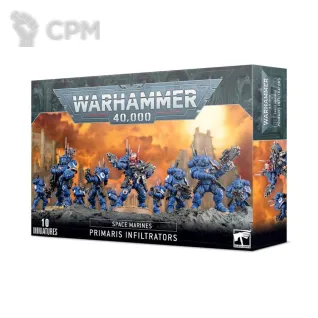 Описание картинки Набор миниматюр Warhammer 40000: Space Marines - Primaris Infiltrators от Дауран по цене 5 500руб | Свободный Рынок Миниатюр - СРМ