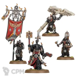 Описание картинки Chaplain Grimaldus &amp; Retinue от ВАХА WORKSHOP по цене 500руб | Свободный Рынок Миниатюр - СРМ