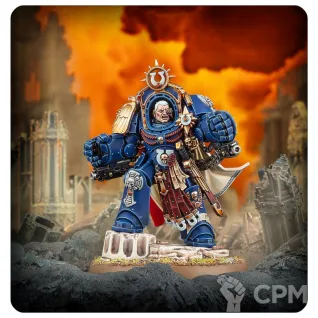 Описание картинки Ultramarines: Marneus Calgar in Armour of Antilochus от Магазин Хобби по цене 4 400руб | Свободный Рынок Миниатюр - СРМ