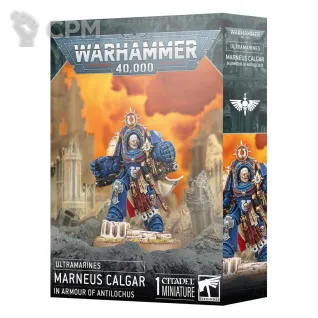 Описание картинки Ultramarines: Marneus Calgar in Armour of Antilochus от Магазин Хобби по цене 4 400руб | Свободный Рынок Миниатюр - СРМ
