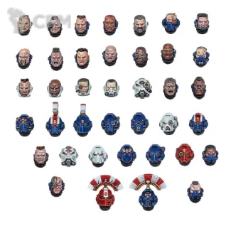 Описание картинки SPACE MARINES HEADS UPGRADE SET от Red Rooster по цене 735руб | Свободный Рынок Миниатюр - СРМ