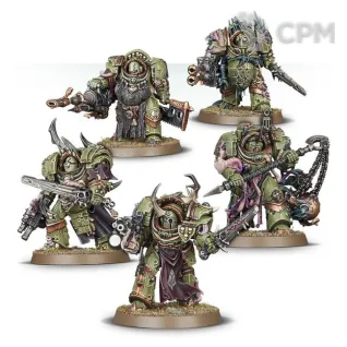 Описание картинки Стартовый набор Warhammer 40000: Death Guard: Battleforce: Council of the Death Lord от warp store по цене 5 000руб | Свободный Рынок Миниатюр - СРМ