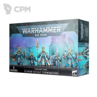 Описание картинки Набор миниатюр Warhammer 40000 Thousand Sons Scarab Occult Terminators от Дауран по цене 5 500руб | Свободный Рынок Миниатюр - СРМ