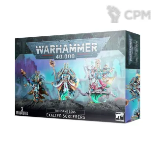 Описание картинки Набор миниатюр Warhammer 40000 Thousand Sons Exalted Sorcerers от Дауран по цене 5 500руб | Свободный Рынок Миниатюр - СРМ