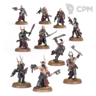 Описание картинки Chaos Cultists от ВАХА WORKSHOP по цене 500руб | Свободный Рынок Миниатюр - СРМ