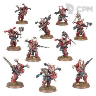 Описание картинки Khorne Berzerkers от ВАХА WORKSHOP по цене 600руб | Свободный Рынок Миниатюр - СРМ