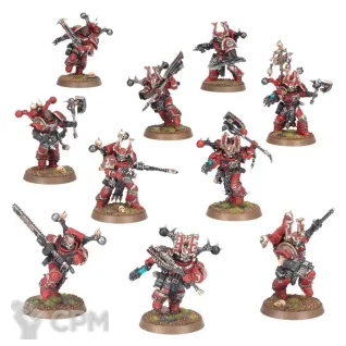 Описание картинки Khorne Berzerkers от ВАХА WORKSHOP по цене 600руб | Свободный Рынок Миниатюр - СРМ