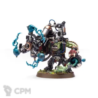 Описание картинки Big Mek with Shokk Attack Gun от ВАХА WORKSHOP по цене 150руб | Свободный Рынок Миниатюр - СРМ