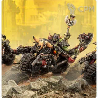 Описание картинки Предзака на Warhammer 40000 ORKS: WARBIKERS 2026 от Дауран по цене 6 000руб | Свободный Рынок Миниатюр - СРМ