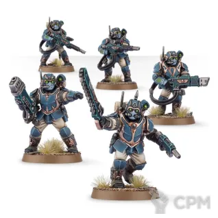 Описание картинки Набор миниатюр Warhammer 40000 Astra Militarum Tempestus Scions от Дауран по цене 4 000руб | Свободный Рынок Миниатюр - СРМ