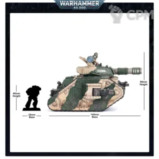 Описание картинки Миниатюра Warhammer 40000 Astra Militarum Leman Russ Battle Tank от Дауран по цене 6 000руб | Свободный Рынок Миниатюр - СРМ