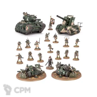 Описание картинки Предзаказ на Warhammer 40000 BATTLEFORCE: ASTRA MILITARUM PLATOON от Дауран по цене 20 500руб | Свободный Рынок Миниатюр - СРМ
