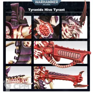 Описание картинки Hive Tyrant (scan) / Тиран улья (скан GW, база в комплекте) от Кузница Миниатюр по цене 690руб | Свободный Рынок Миниатюр - СРМ